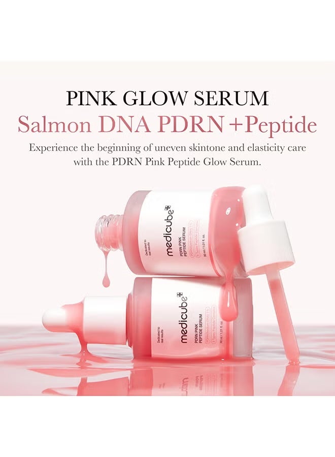 general Medicube Salmon Pink Peptide Serum 1.01 Fl.Oz - Hydrating Firming Korean Skincare - Image 3
